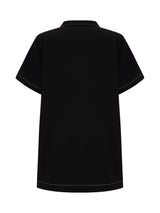 Mae Popover Mini Dress - Black - Sumiye Co