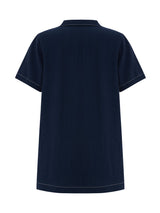Mae Popover Mini Dress - Navy - Sumiye Co
