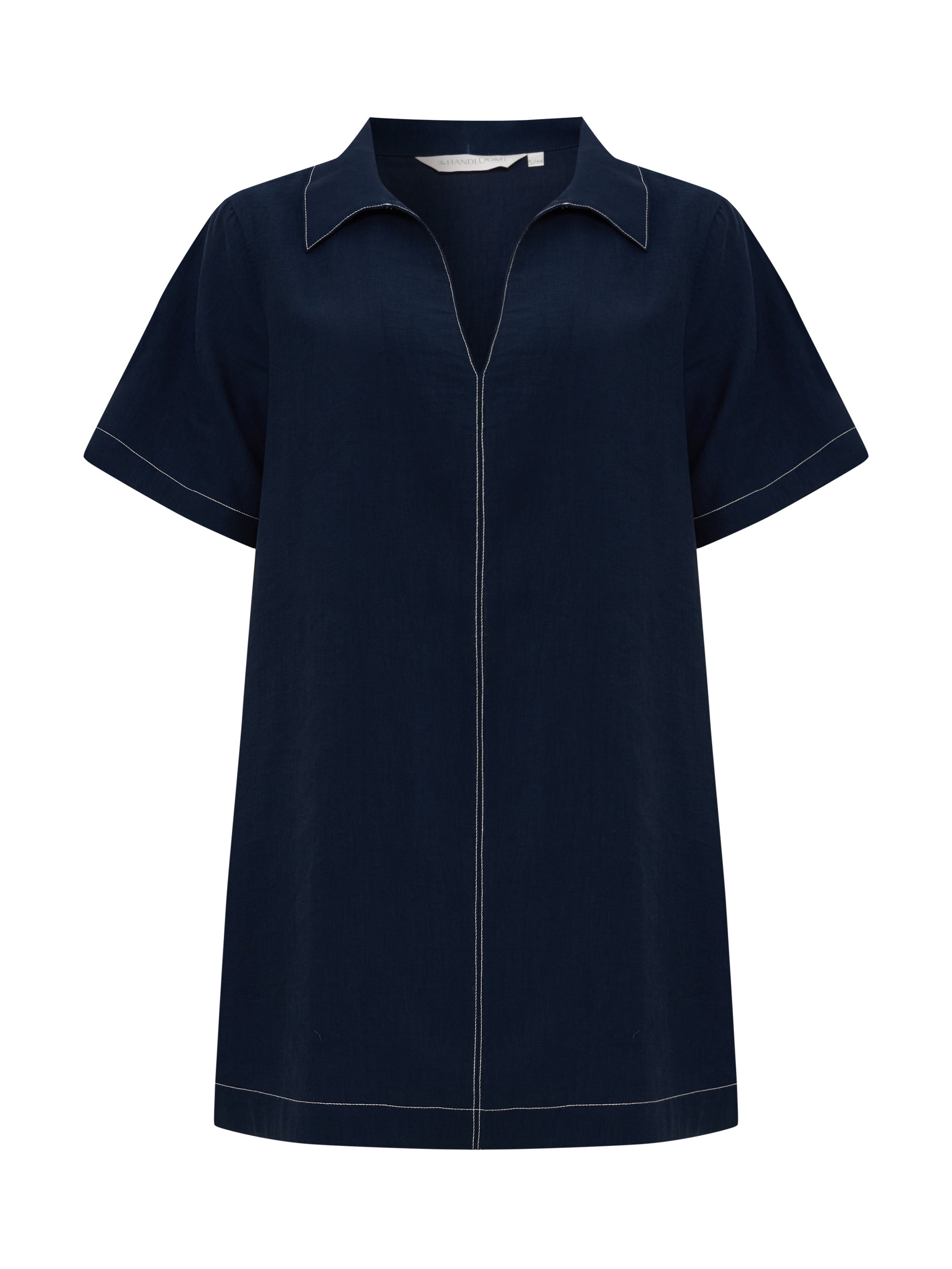 Mae Popover Mini Dress - Navy - Sumiye Co