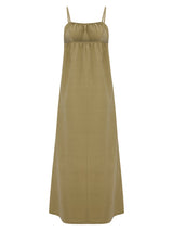 Bliss Flow Maxi Dress - Khaki Green - Sumiye Co