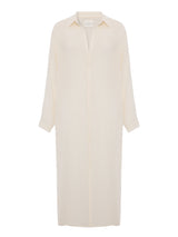 Voyage Shirt Dress - White Stripes - Sumiye Co