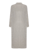 Voyage Shirt Dress - Black Stripes