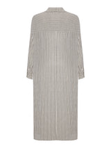Voyage Shirt Dress - Black Stripes - Sumiye Co