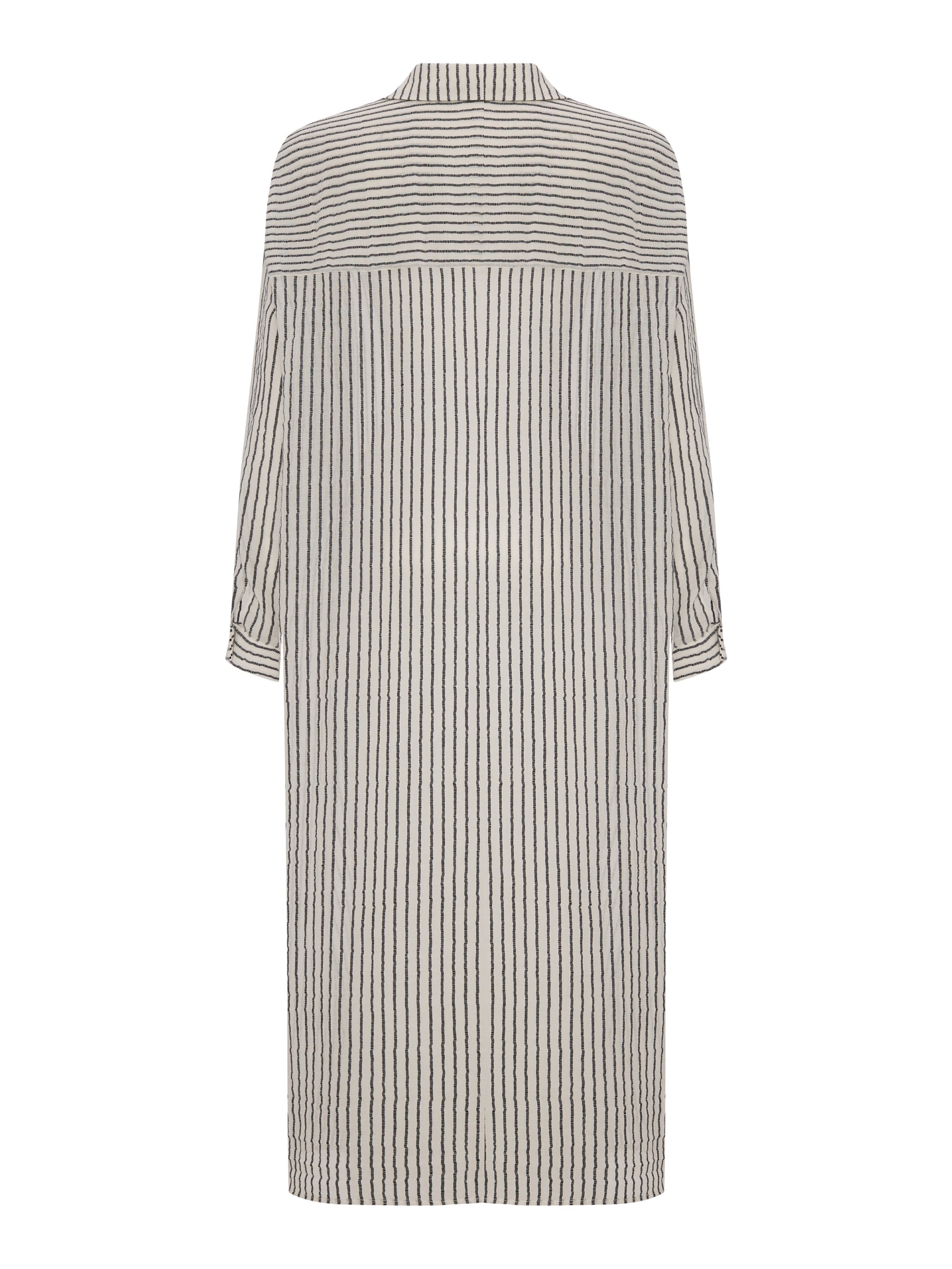 Voyage Shirt Dress - Black Stripes - Sumiye Co