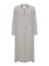 Voyage Shirt Dress - Black Stripes - Sumiye Co