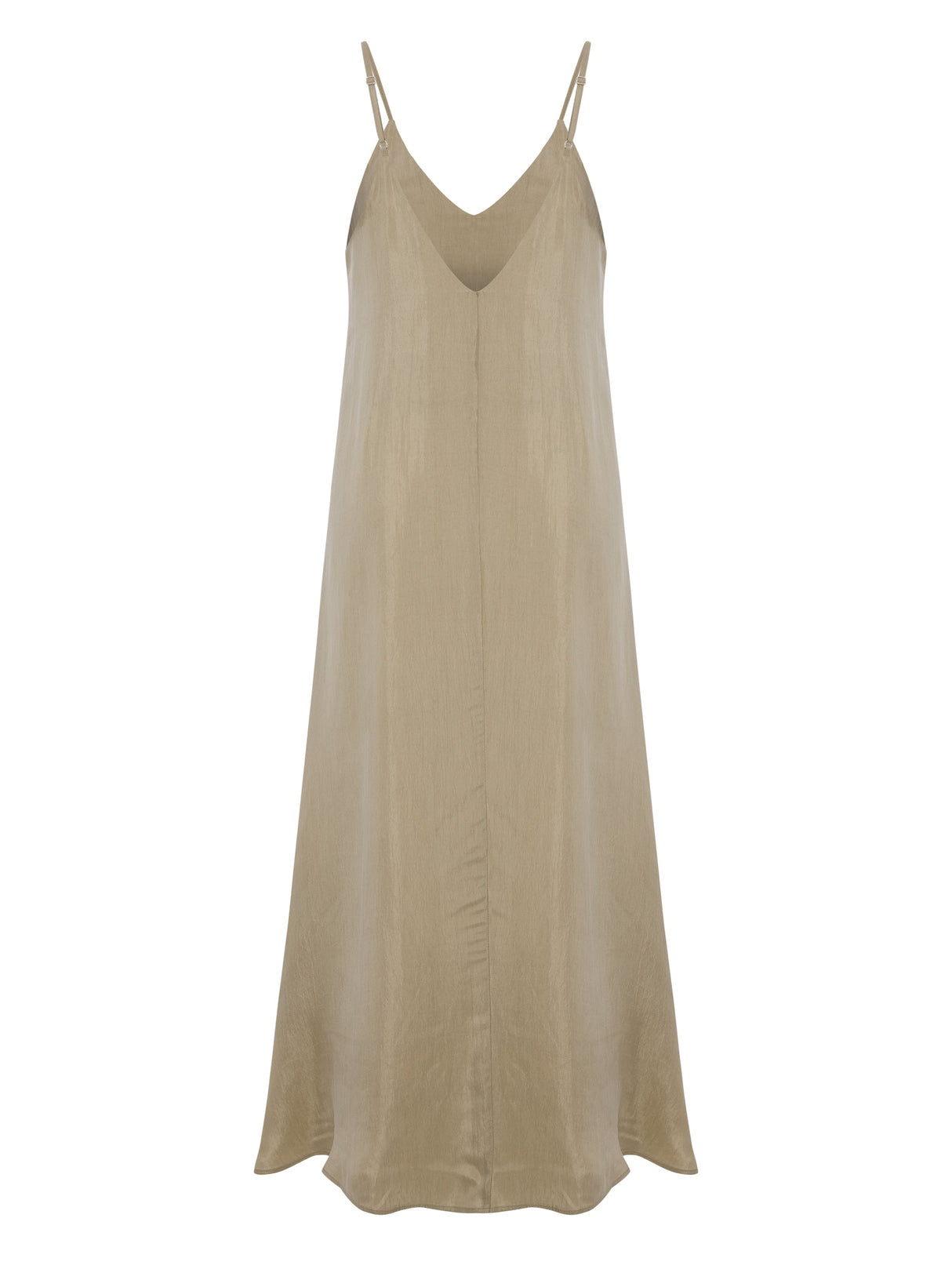 Lucid Flow Maxi Dress - Khaki Green by The Handloom - Sumiye Co