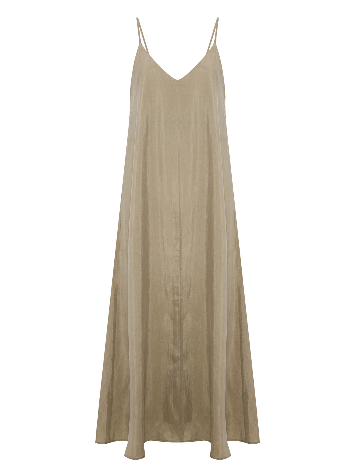 Lucid Flow Maxi Dress - Khaki Green by The Handloom - Sumiye Co