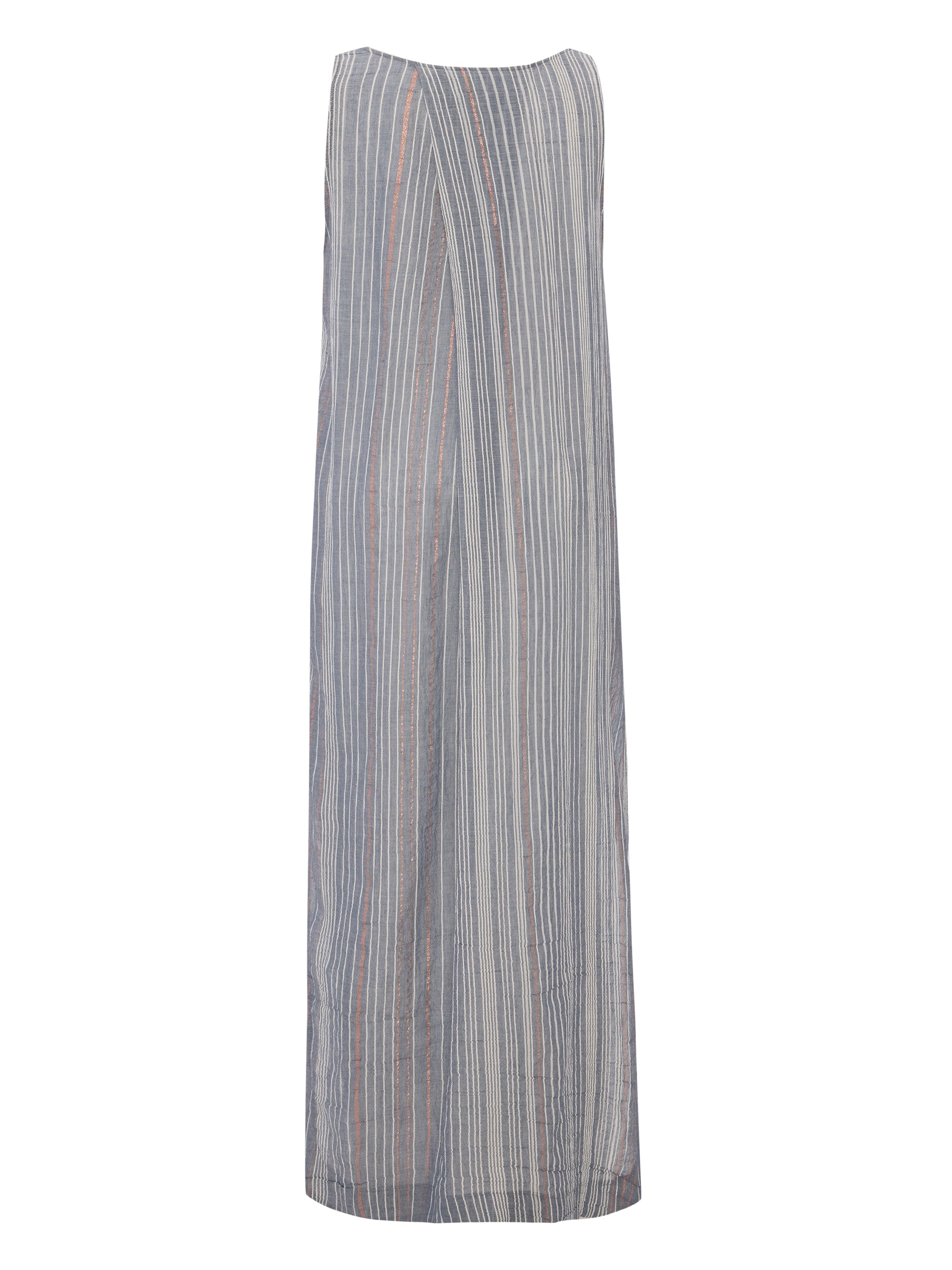 Day Break Dress - Navy With Stripes - Sumiye Co