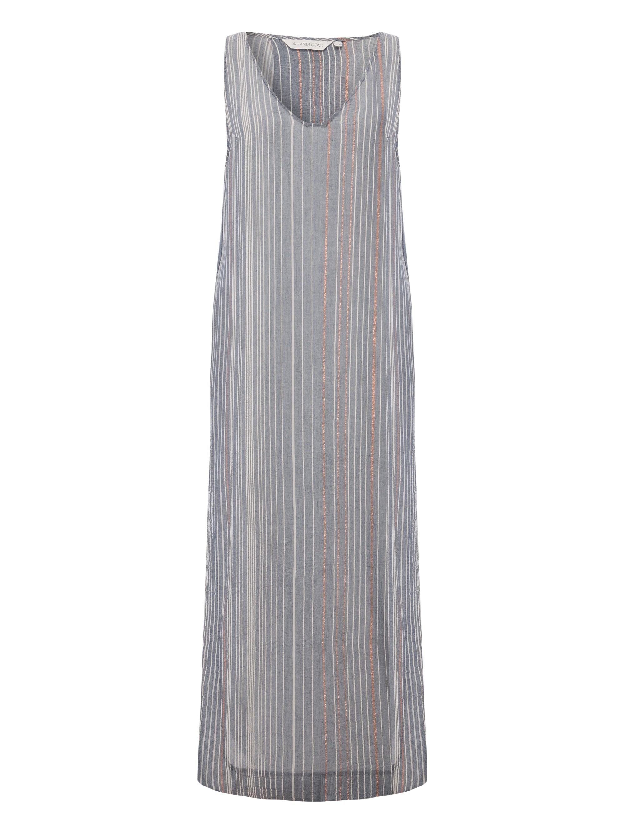 Day Break Dress - Navy With Stripes - Sumiye Co