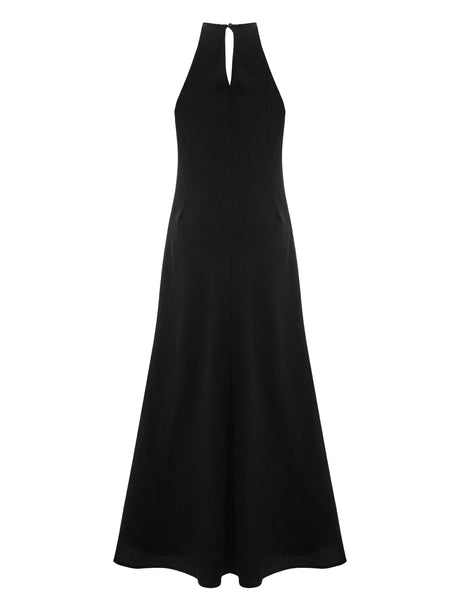 Nora Halter Maxi Dress - Black - Sumiye Co