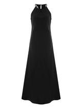 Nora Halter Maxi Dress - Black - Sumiye Co