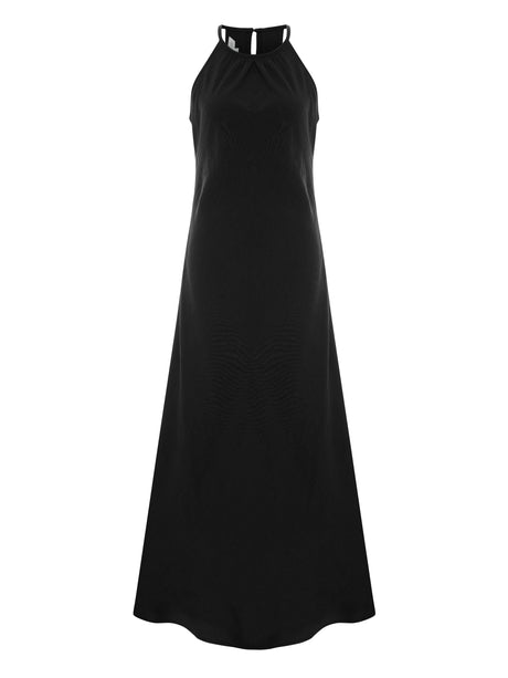 Nora Halter Maxi Dress - Black - Sumiye Co