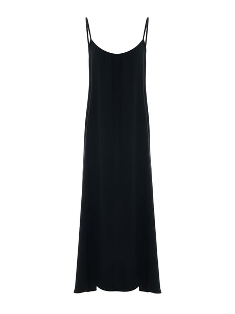 Aura Low Back Maxi Dress - Black - Sumiye Co