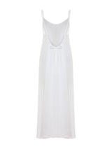 Aura Low Back Maxi Dress - White - Sumiye Co