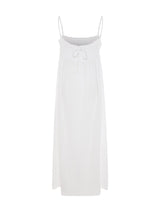 Kaya Smocked Maxi Dress - White - Sumiye Co