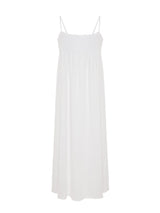 Kaya Smocked Maxi Dress - White - Sumiye Co