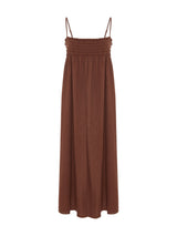 Kaya Smocked Maxi Dress - Terracotta - Sumiye Co