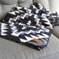 Alpaca Wool Reversible Blanket - Black Chakana 90" x 78”