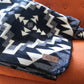 Alpaca Wool Reversible Blanket - Black Chakana 90" x 78”