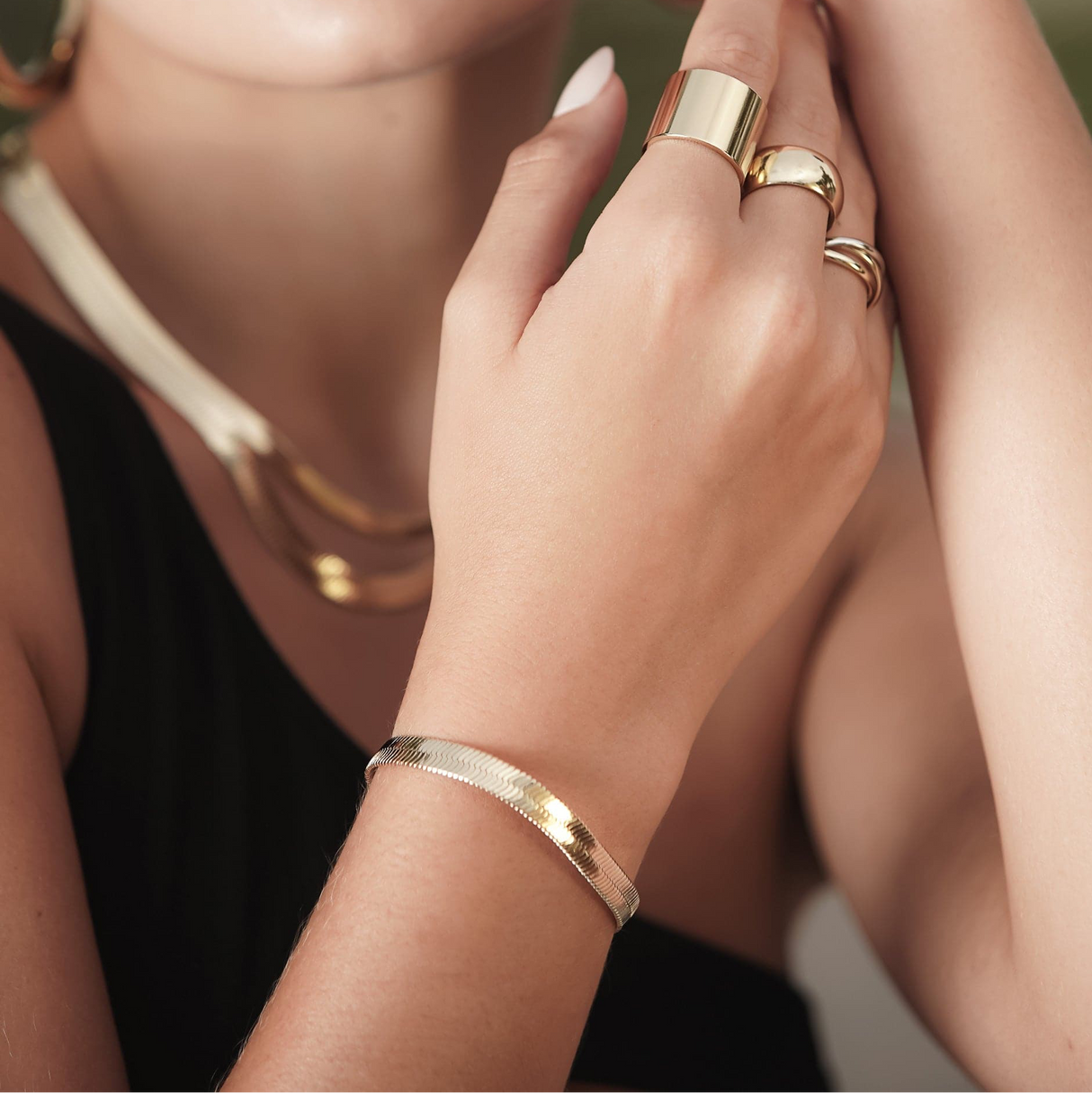 Pulsera de cadena de víbora de 5 mm