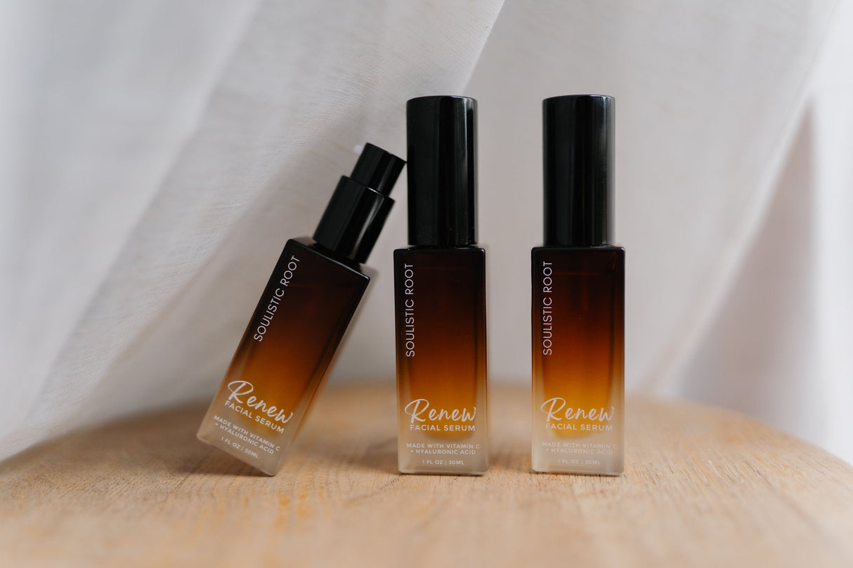 Renew Facial Serum – Hydrating Vitamin C + Hyaluronic Acid Skincare-2