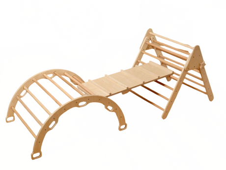 Montessori Indoor Playground | Pikler Triangle & Climbing Arch - Sumiye Co