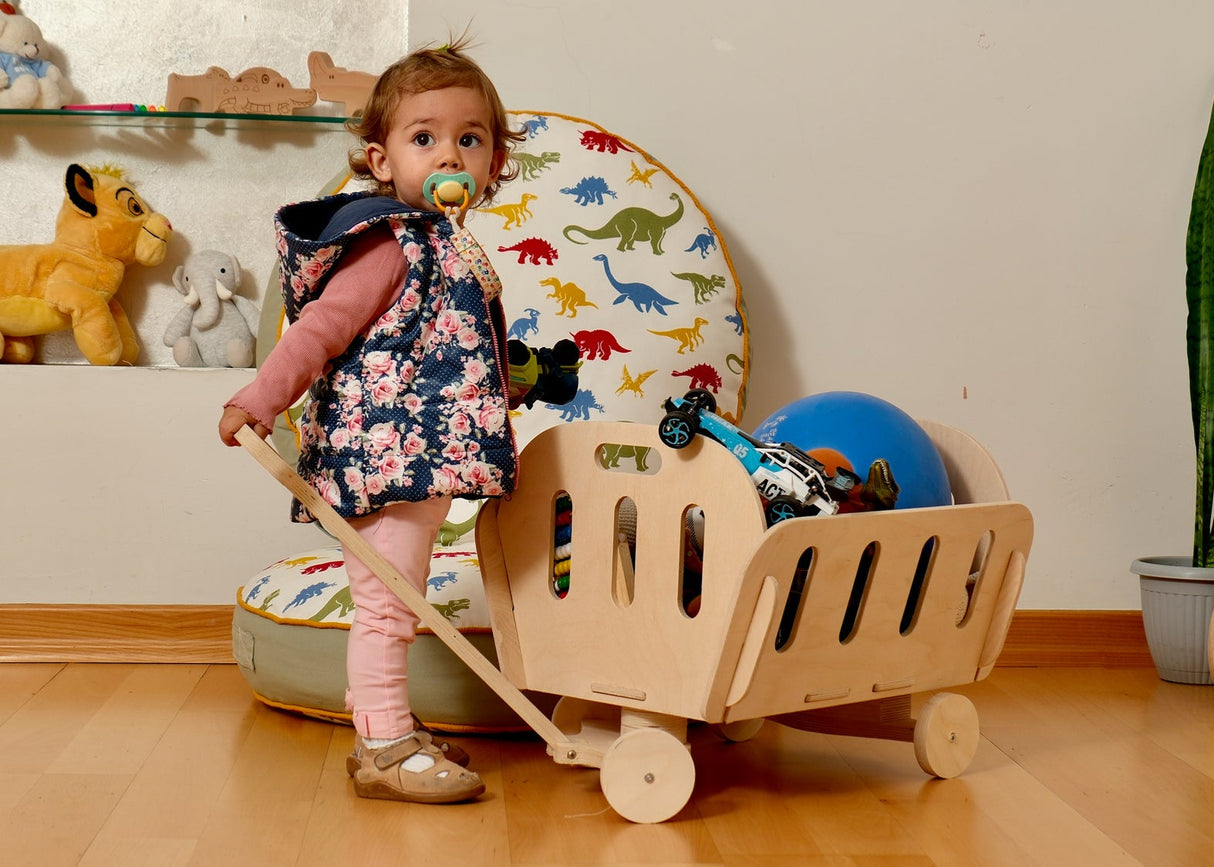 Montessori Toy Storage: Eco-Friendly Nursery & Playroom Chest-4
