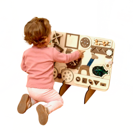 Wooden Busy Board for Toddlers - Sumiye Co