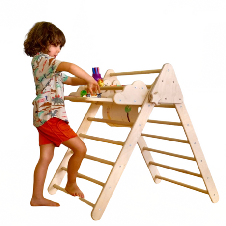 Versatile Montessori Climbing Set with Folding Table and Chair - Sumiye Co