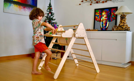 Versatile Montessori Climbing Set with Folding Table and Chair-1