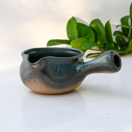 Blue Spouted Ceramic Matcha Bowl by Aprika Life - Sumiye Co