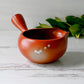 Red Flowers Matcha Bowl with Spout Set