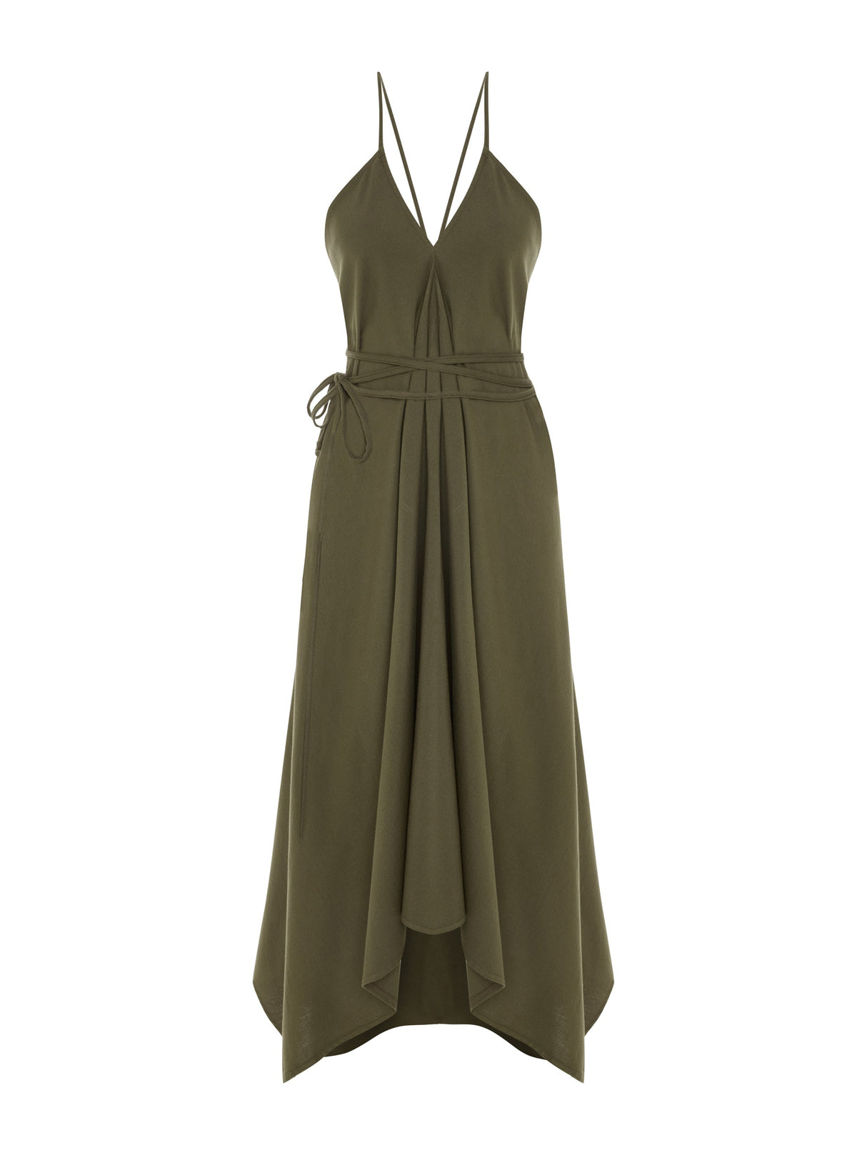 Sage Maxi Dress - Khaki Green - Sumiye Co