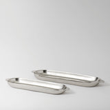 Nickel Long Trays Set of 2