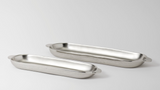 Nickel Long Trays Set of 2