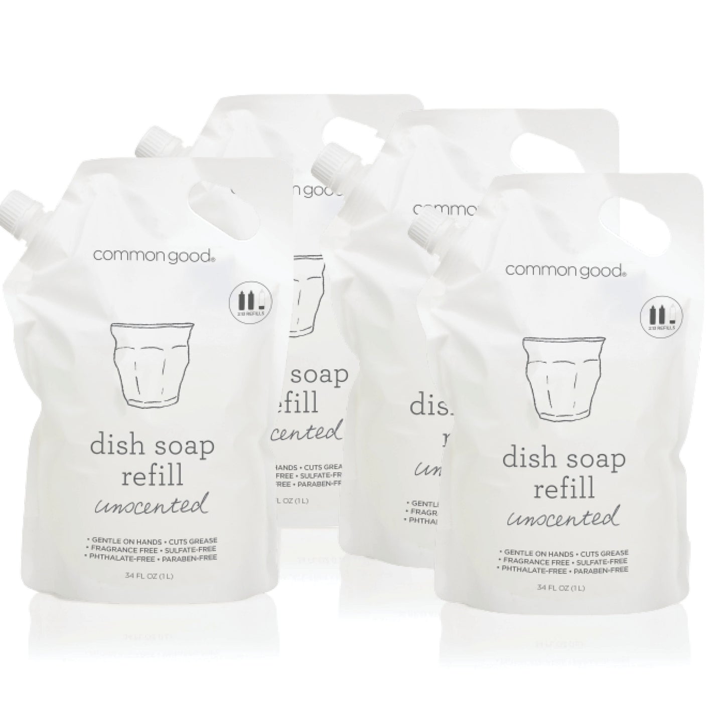 Dish Soap Refill Pouch, 34 Fl Oz by Common Good