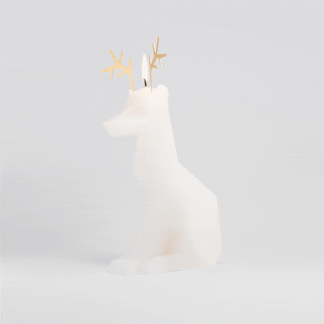 Reindeer Candle - White Dyri PyroPet - Sumiye Co