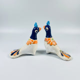 Ceramic Birds Set – Handmade Folk Art Sculpture from Colombia