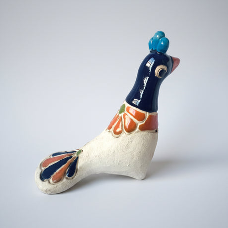 Ceramic Birds Set – Handmade Folk Art Sculpture from Colombia - Sumiye Co