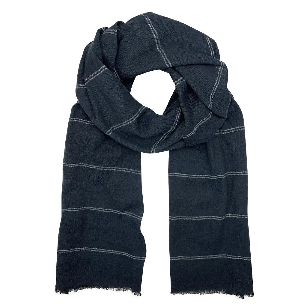 Earthy Striped Scarf | Ethical Style SLATE + SALT