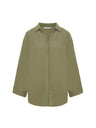 Echo Maxi Shirt - Khaki Green - Sumiye Co