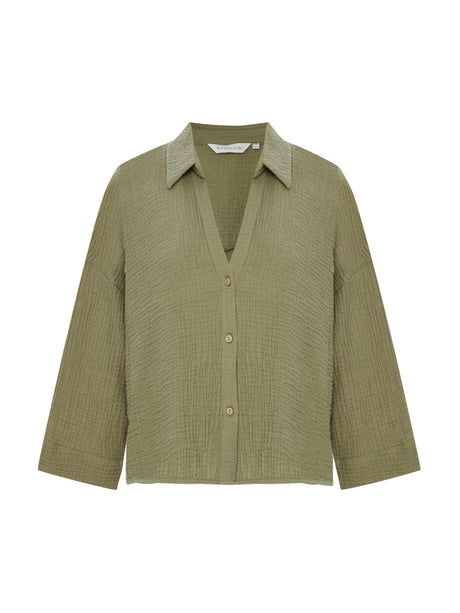 Echo Mini Shirt - Khaki Green - Sumiye Co