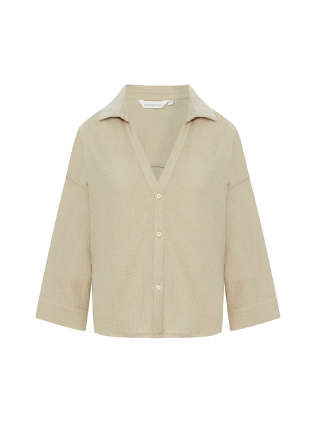 Echo Mini Shirt - Oatmeal - Sumiye Co