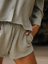 Echo Mini Shirt - Khaki Green - Sumiye Co