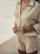 Echo Mini Shirt - Oatmeal - Sumiye Co