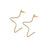 Medium 1/2 Star Earrings - Sumiye Co