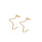 Small 1/2 Star Earrings - Sumiye Co
