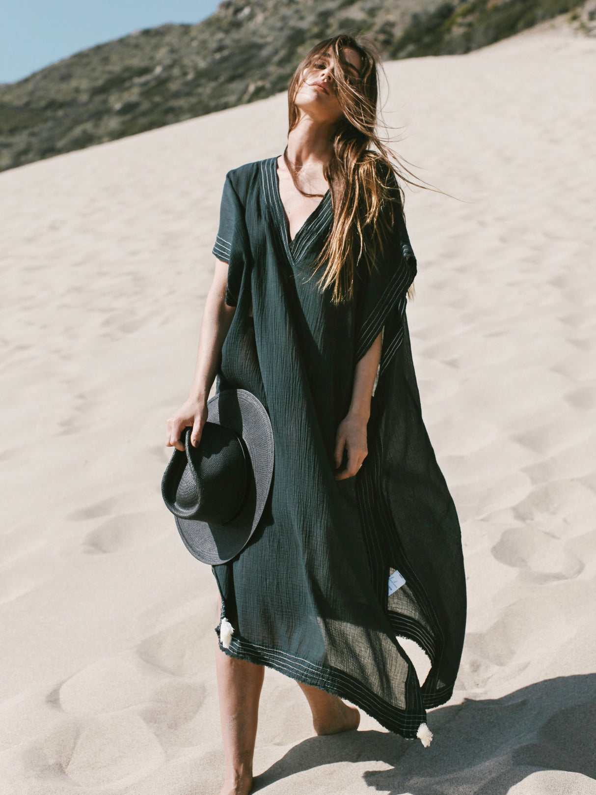 Ela Kaftan - Black - Sumiye Co