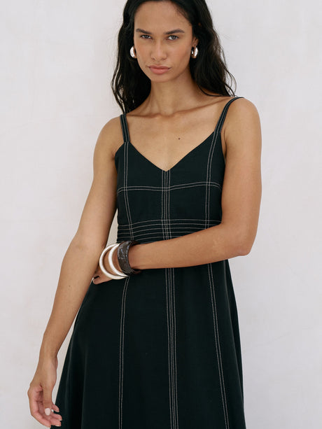 Eva Maxi Dress - Black - Sumiye Co