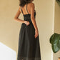 Eva Maxi Dress - Black by The Handloom
